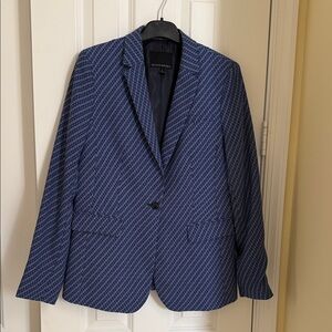 Banana Republic Blue Patterned Women's Blazer